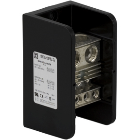 Schneider Electric Power Distribution Block; 760A; 600VAC; 1-Pole; Box Terminals; 2/8 Line/Load Terminal Openings; Panel Mount